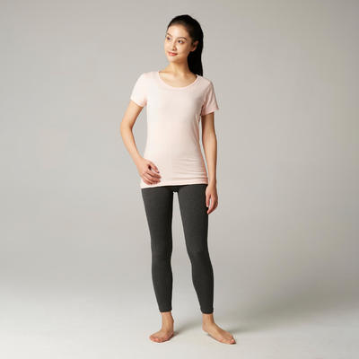 T-Shirt 100% Coton Fitness  Rose